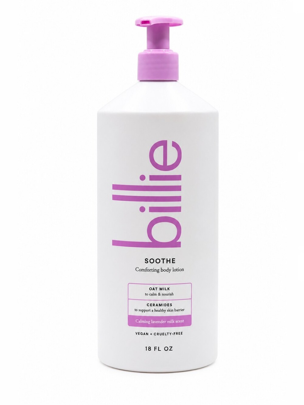 $9 When Bundled with $6+ Billie Soothe Comforting Body Lotion 18 Oz